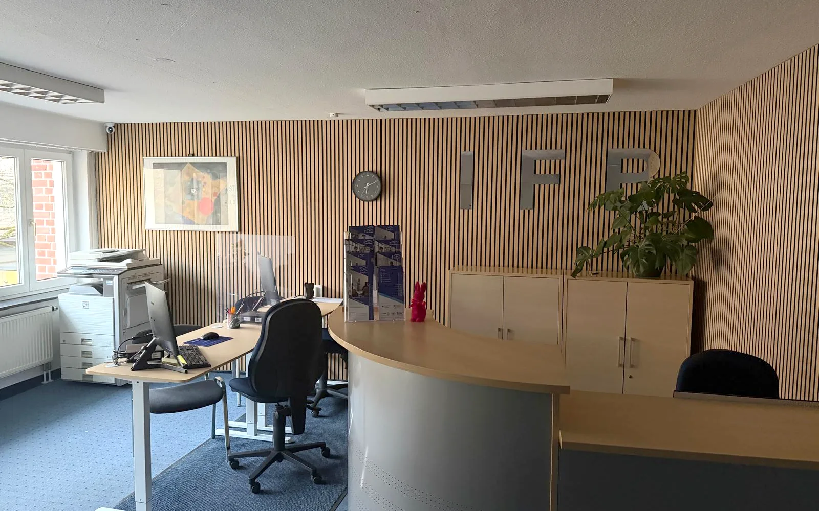 Anmelde- und Empfangsbereich des IFB in der Sattlergasse 8 in Ulm